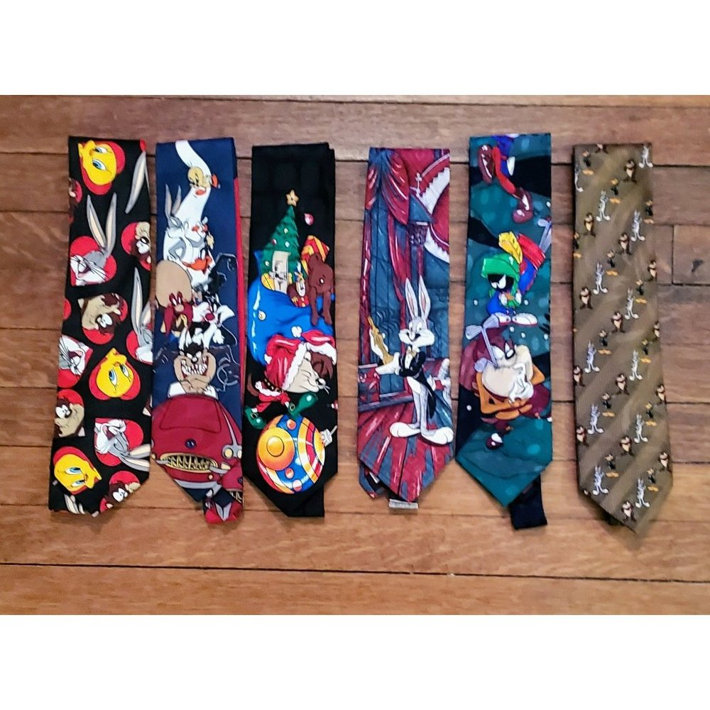 6 Looney Tunes Mania Ties